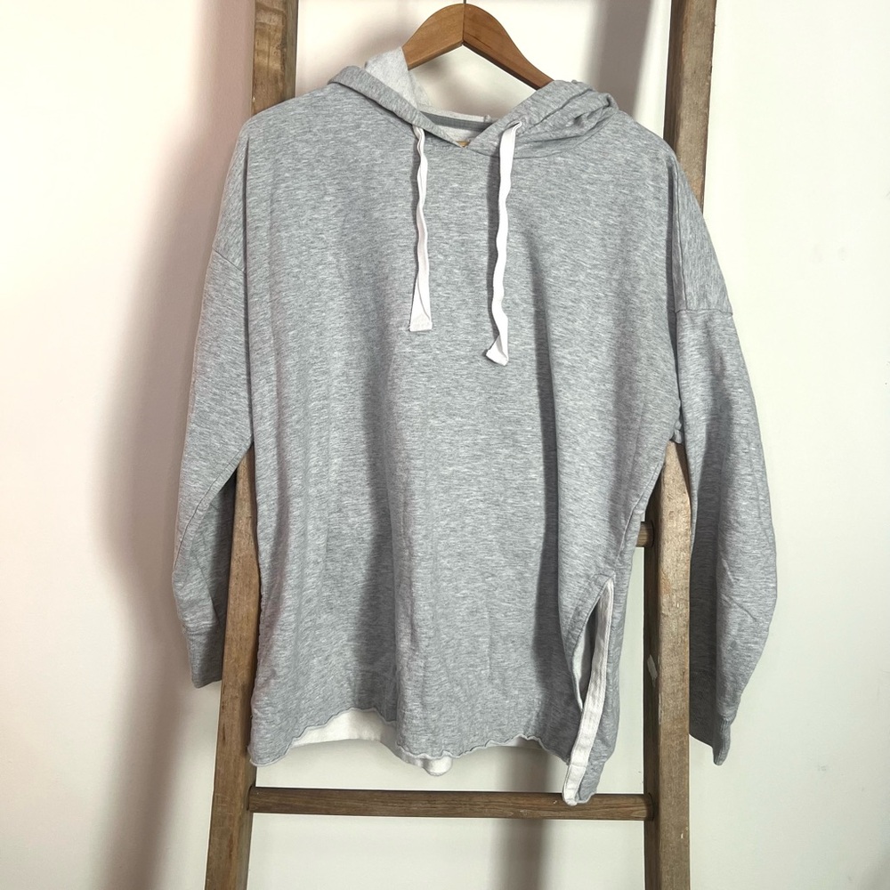 Aerie Gray Sunwashed Hoodie